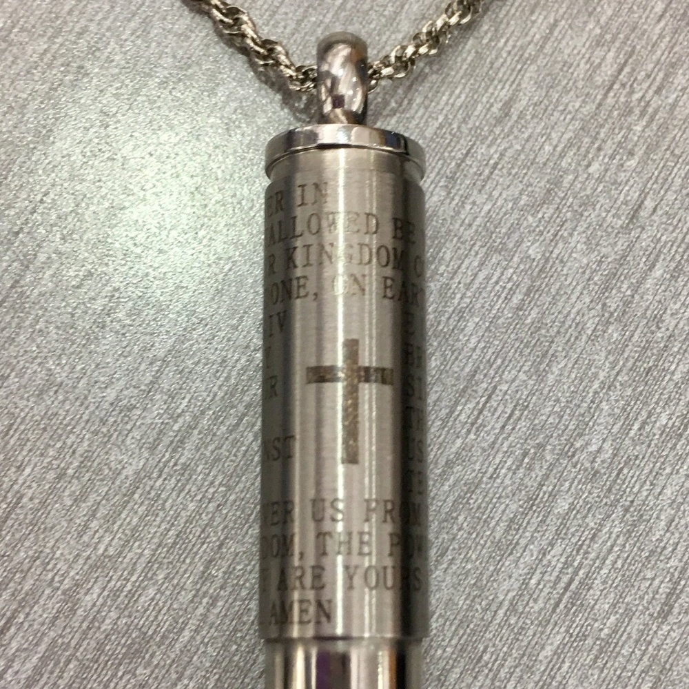 20" 3 MM Rope Chain with St Steel Urn/Med Holder